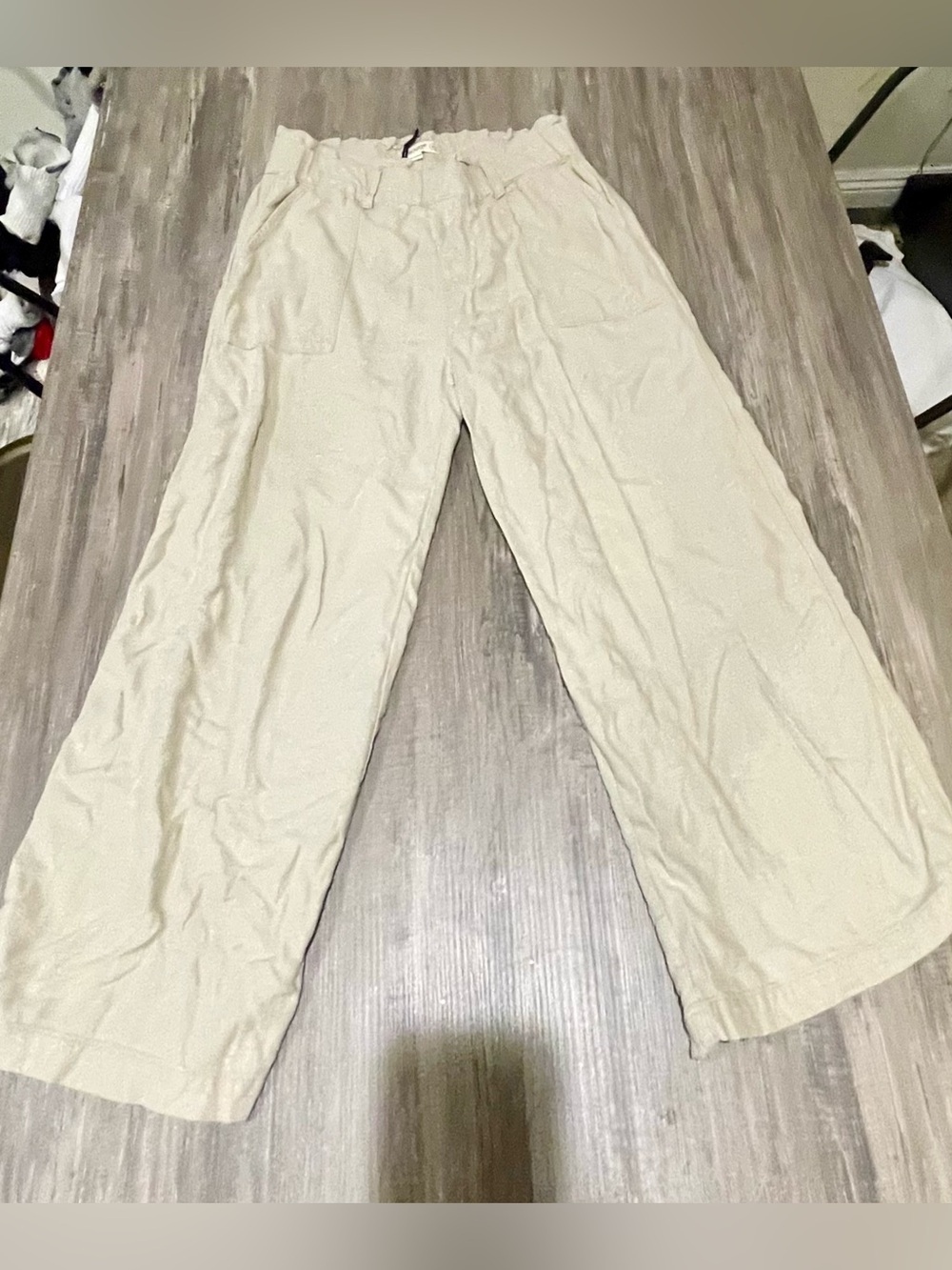 Linen Blend Summer Baggy Chinos